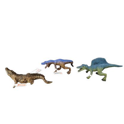 Schleich Tiere Bundle Dinos Set von 3 Krokodil & 2 Dinos