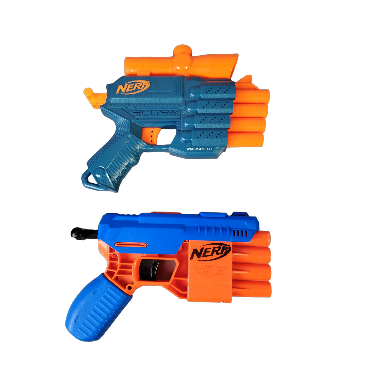 Hasbro Bundle NERF Prospect QS-4 & Alpha Strike Claw Set von 2 Blaster