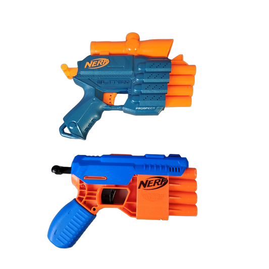 Hasbro Bundle NERF Prospect QS-4 & Alpha Strike Claw Set von 2 Blaster