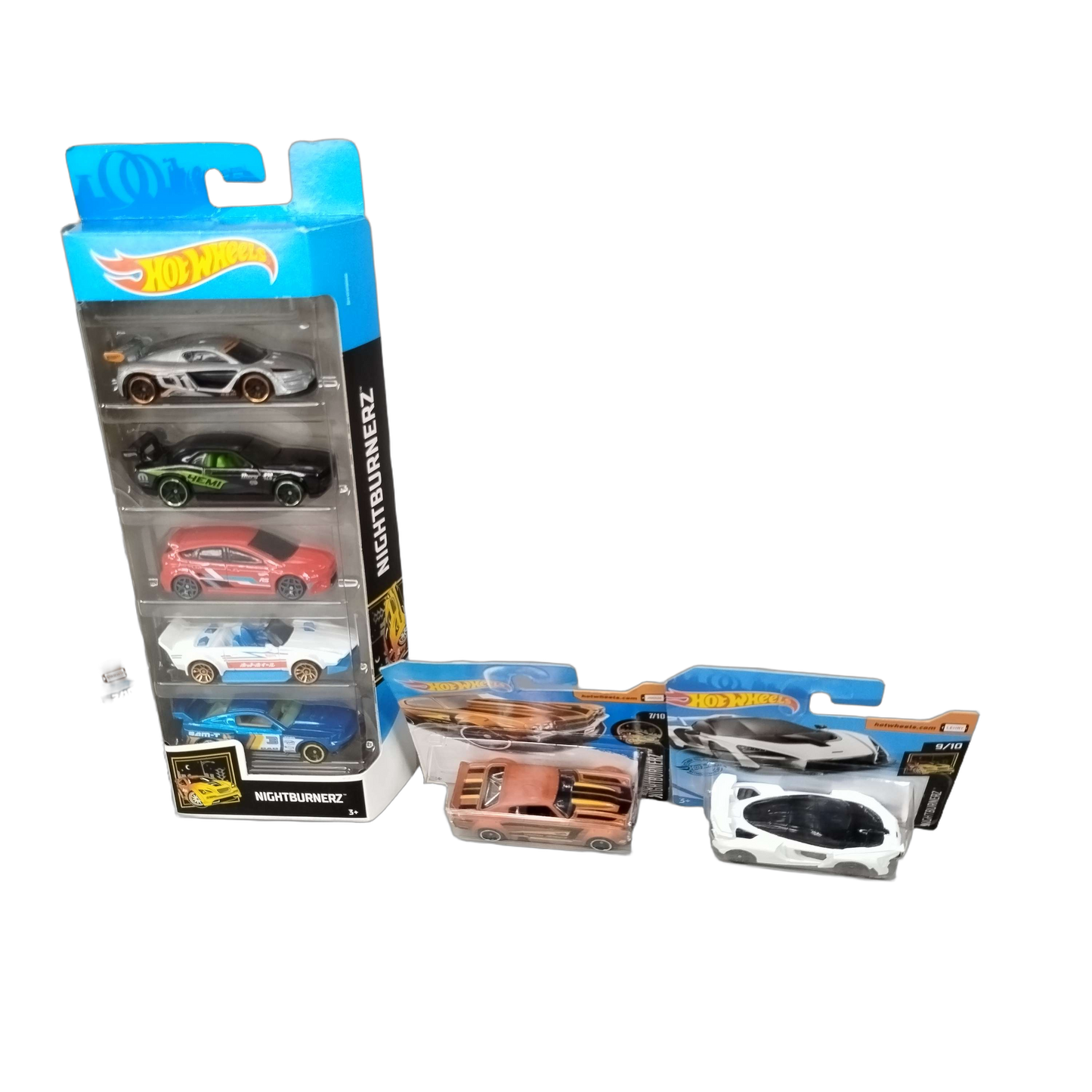 Hot Wheels Bundle Nightburnerz Set von 8 Autos Neu