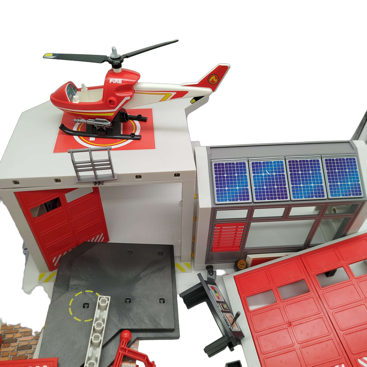 Playmobil Bundle Feuerwehr-Station Set Helikopter