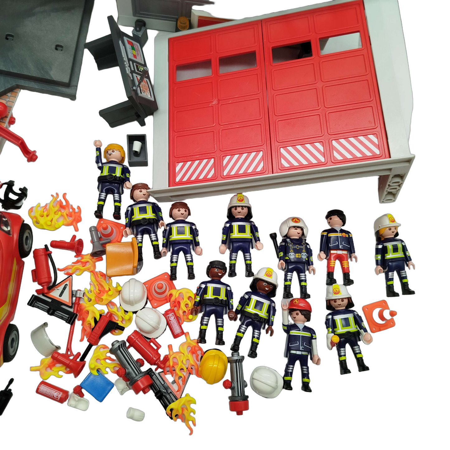 Playmobil Bundle Feuerwehr-Station Set Helikopter