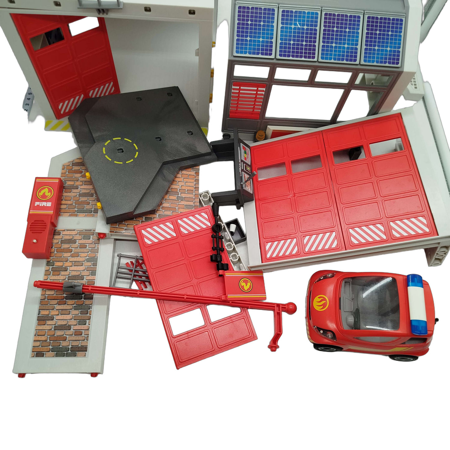 Playmobil Bundle Feuerwehr-Station Set Helikopter