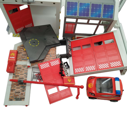 Playmobil Bundle Feuerwehr-Station Set Helikopter
