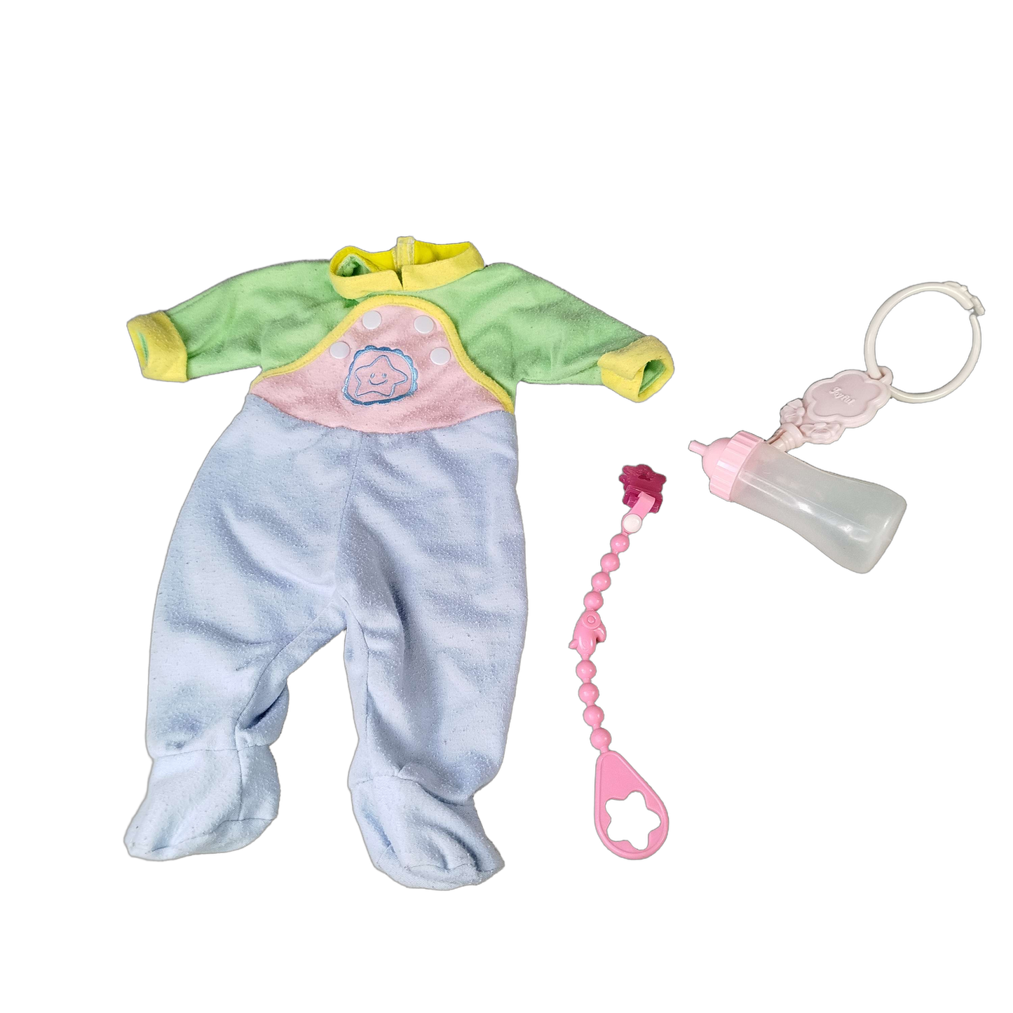 Zapf Creation Bundle Babypuppe Set Outfits & Fläschchen & Schnuller
