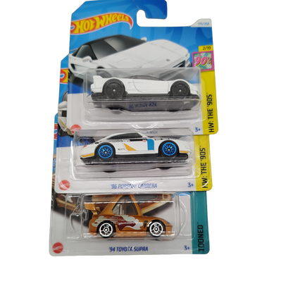 Hot Wheels Bundle 80s & 90s Set von 9 Modellautos & Sportwagen, Neu