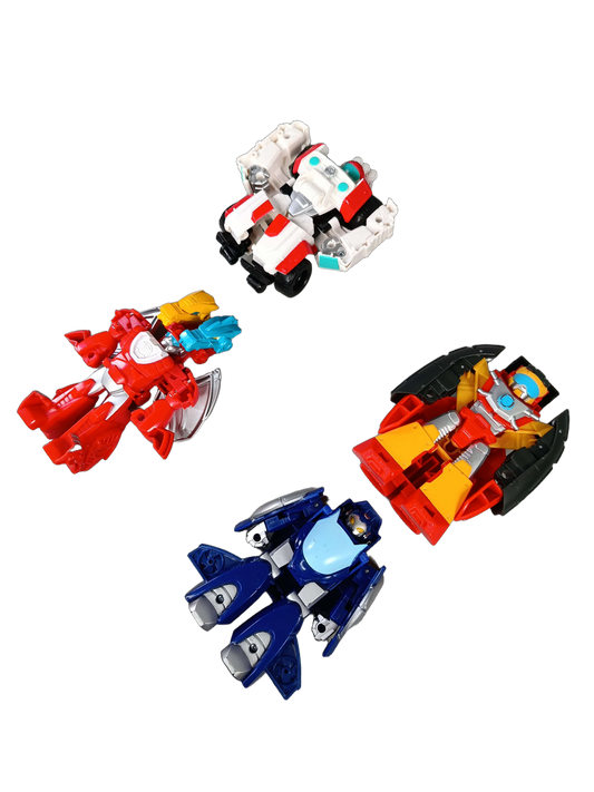 Hasbro Bundle Rescue Bots Hot Shot Set von 4 Actionfiguren & Roboter