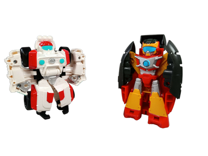 Hasbro Bundle Rescue Bots Hot Shot Set von 4 Actionfiguren & Roboter