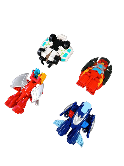 Hasbro Bundle Rescue Bots Hot Shot Set von 4 Actionfiguren & Roboter