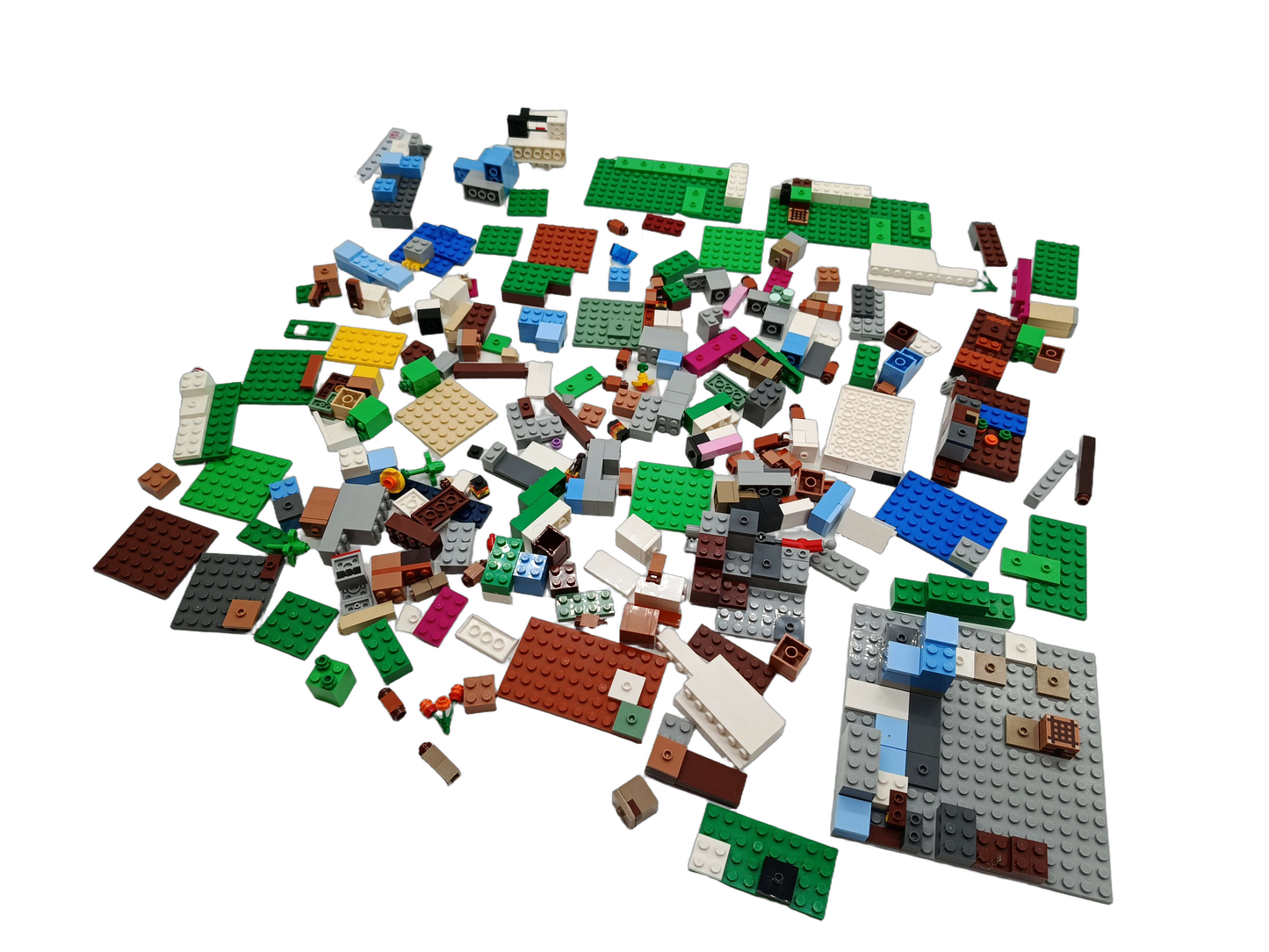 Konvolut LEGO Bausteine & Grundplatte ca. 1,5 kg, ab 6 7 8 Jahre