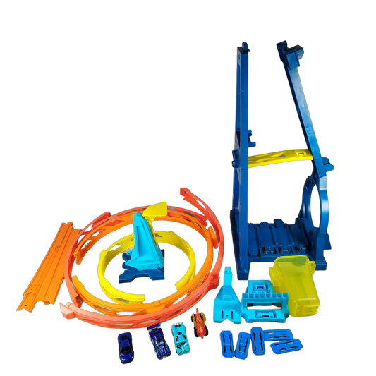 Hot Wheels Bundle Track Builder GLC96 Looping Rennbahn