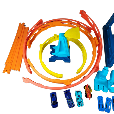 Hot Wheels Bundle Track Builder GLC96 Looping Rennbahn