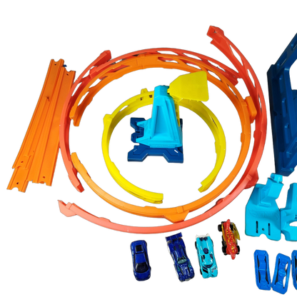 Hot Wheels Bundle Track Builder GLC96 Looping Rennbahn