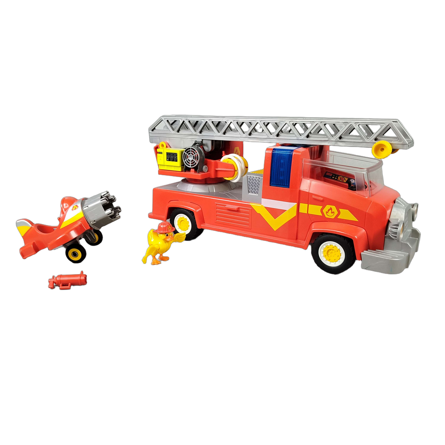 Playmobil Duck On Call 70911 Feuerwehrauto mit Flugzeug & Figur