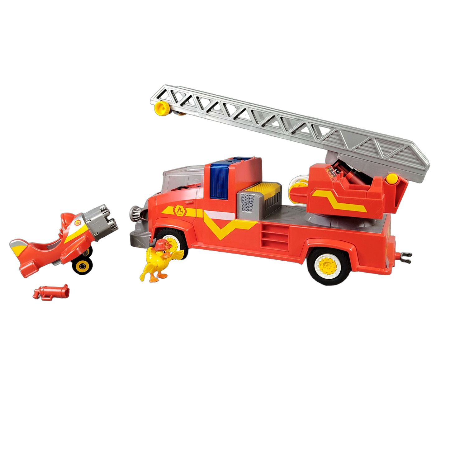 Playmobil Duck On Call 70911 Feuerwehrauto mit Flugzeug & Figur