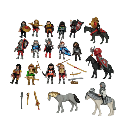 Playmobil Bundle Ritter 17 Figuren & Pferde