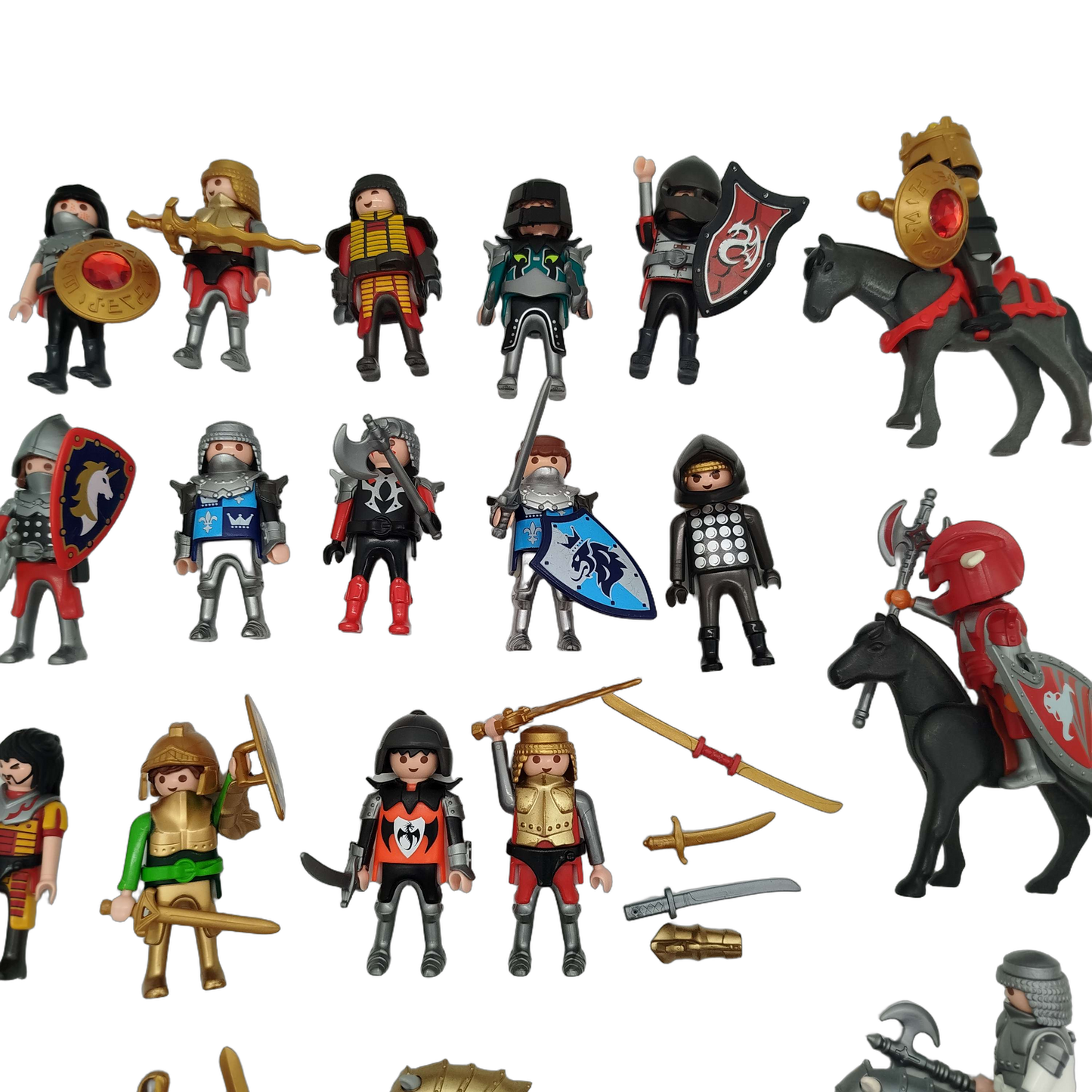 Playmobil Bundle Ritter 17 Figuren & Pferde