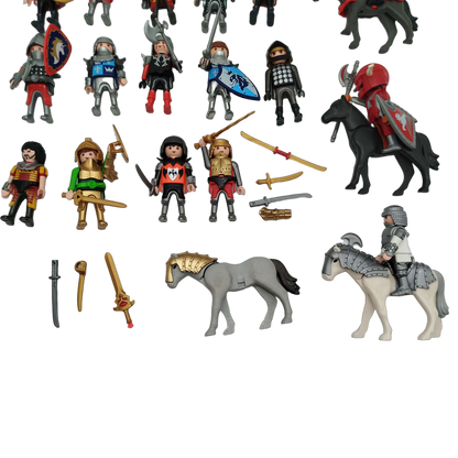Playmobil Bundle Ritter 17 Figuren & Pferde