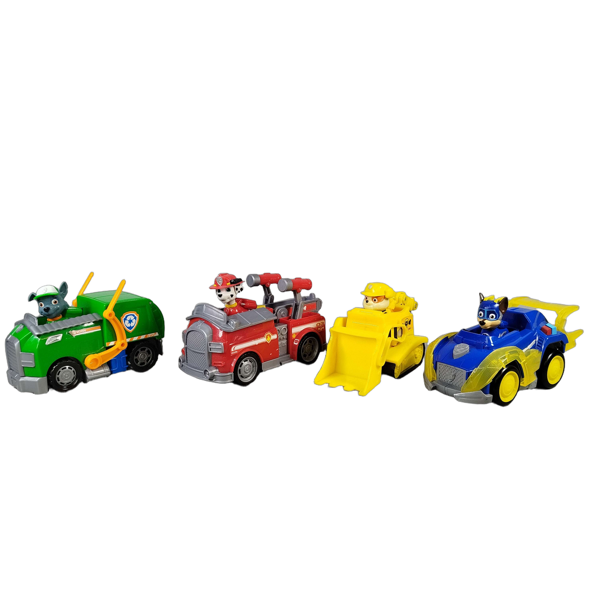 Spin Master Bundle Paw Patrol Set von 4 Feuerwehrauto & Bulldozer