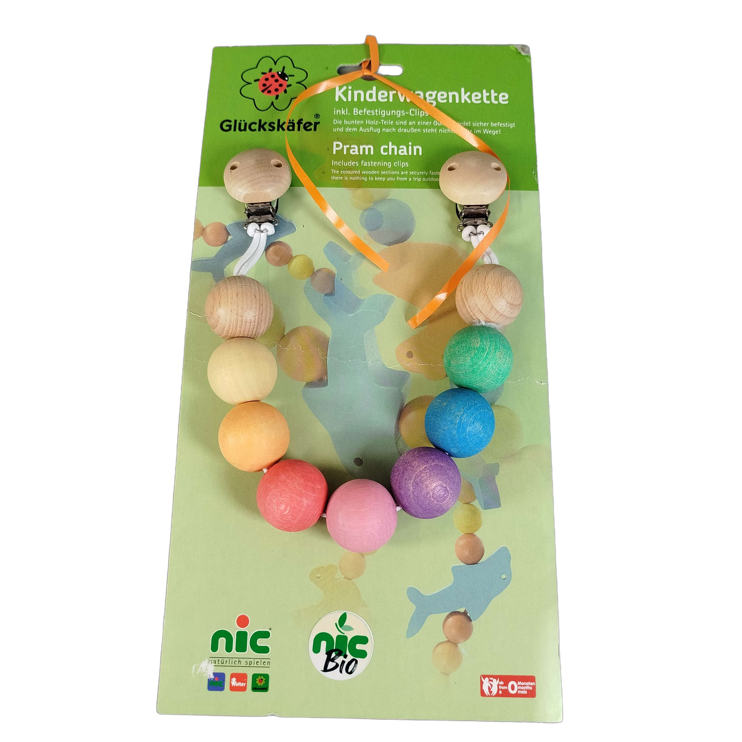 Glückskäfer Kinderwagenkette Motorikspielzeug