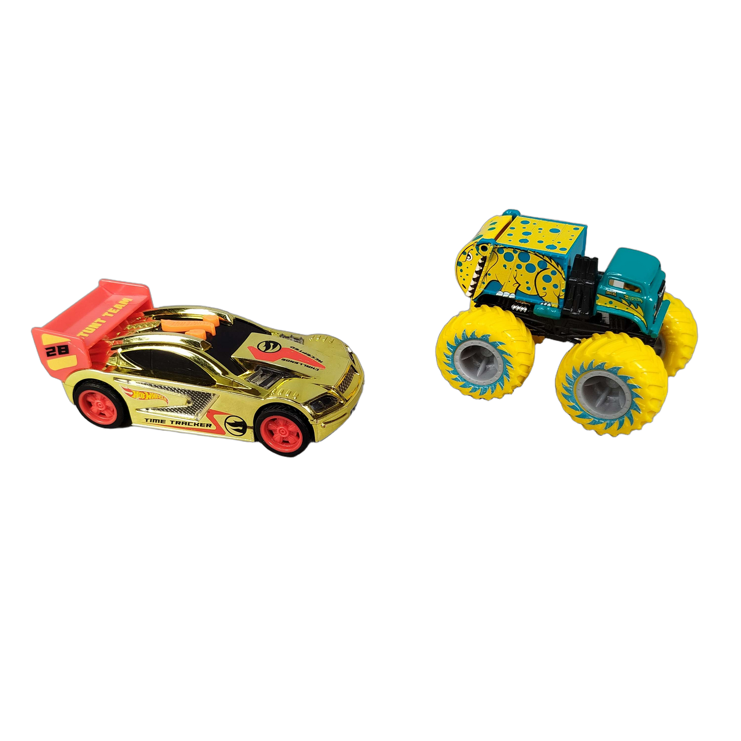 Hot Wheels Bundle 2x Monster Truck & Rennwagen