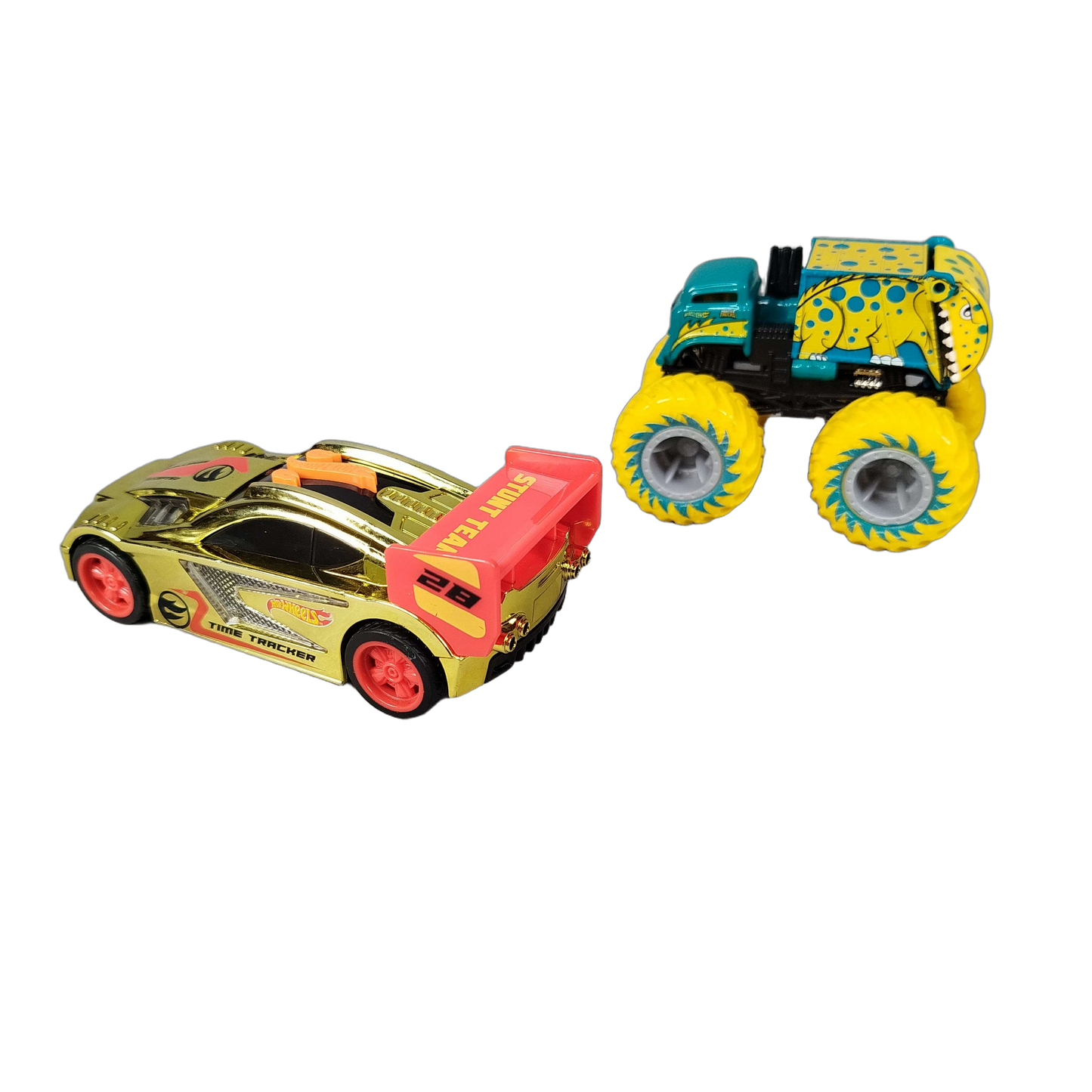 Hot Wheels Bundle 2x Monster Truck & Rennwagen