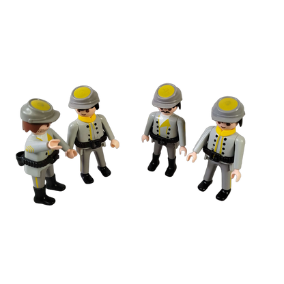 Playmobil Bundle Südstaaten-Kavallerie großes Set Figuren & Pferd