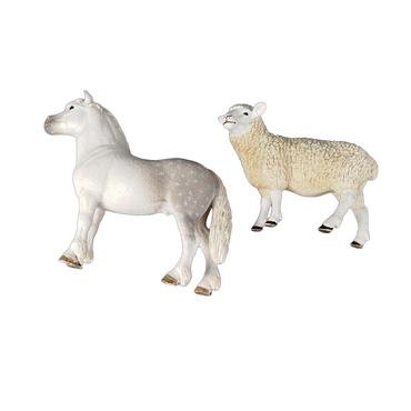 Schleich Tiere Bundle 3 Teile Giraffe Schaf Pferd Neuwertig