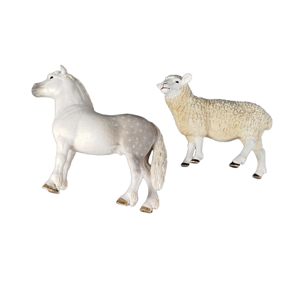 Schleich Tiere Bundle 3 Teile Giraffe Schaf Pferd Neuwertig