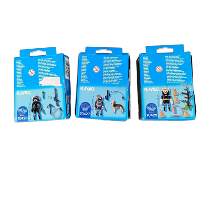 Playmobil Bundle Polizei & Feuerwehr 70426 70427 Set von 3 Figuren