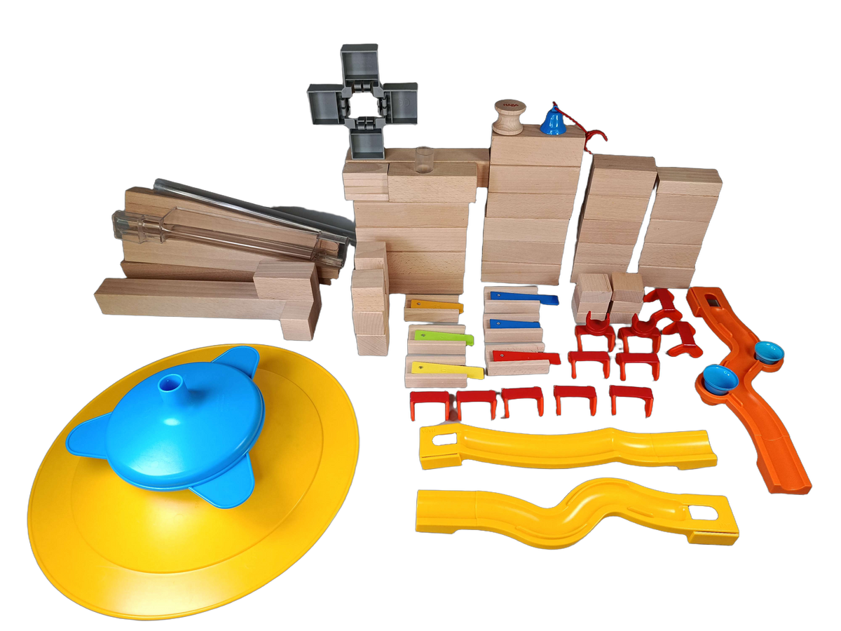 HABA Kugelbahn Bauteile Murmelbahn Holz & Kunststoff Ergänzung