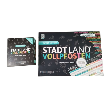 Denkriesen Bundle Stadt Land Vollpfosten Set von 2 Kartenspiel & Block