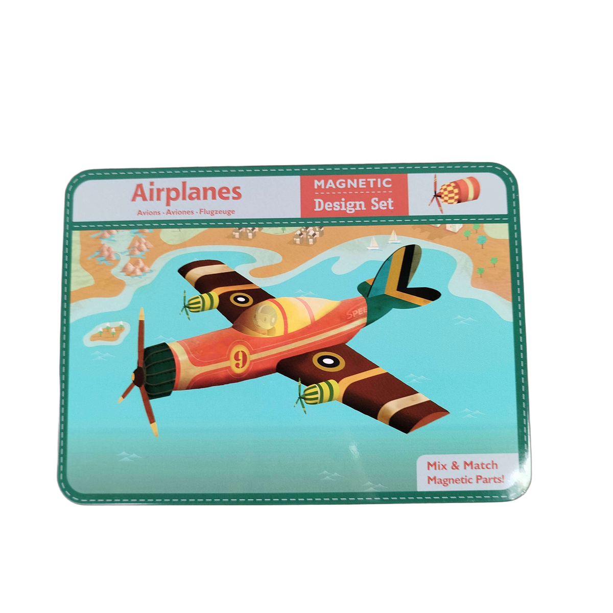 mudpuppy Airplanes Magnetic Design Set 903612 Magnetspiel, Neu