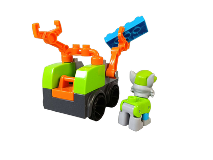 Mega Bloks PAW Patrol Rocky Recycling-LKW mit Greifarm Bauset