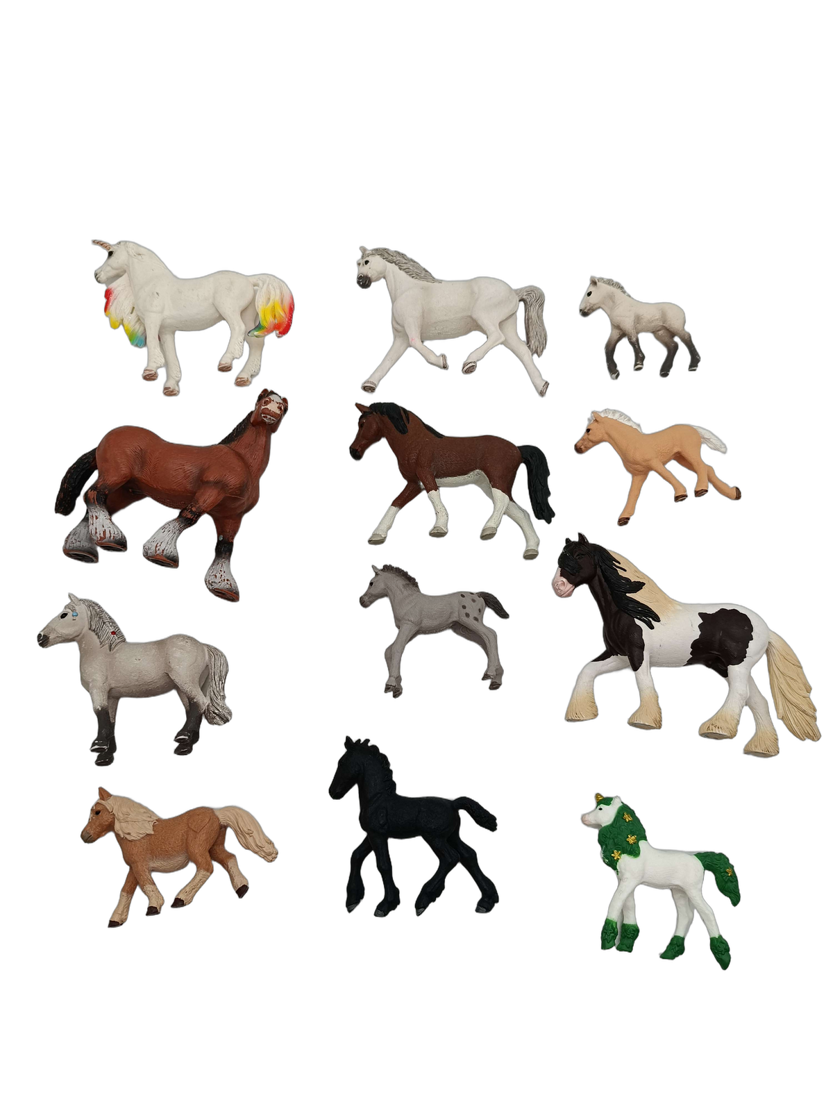 Schleich Tiere Bundle Pferde & Fohlen großes Set Einhorn
