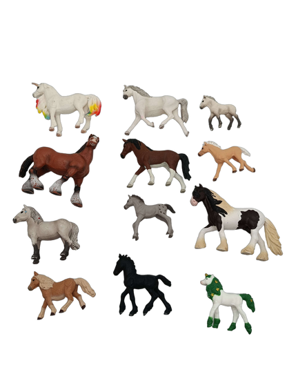Schleich Tiere Bundle Pferde & Fohlen großes Set Einhorn
