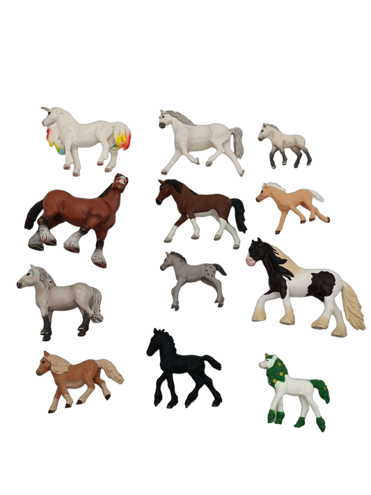Schleich Tiere Bundle Pferde & Fohlen großes Set Einhorn