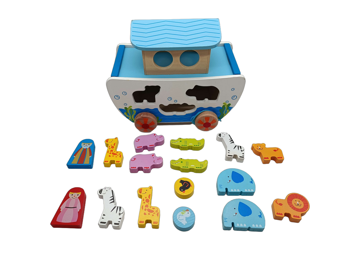 Hape Arche Noah Holz-Steckspiel & Sortierspiel