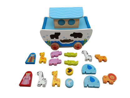 Hape Arche Noah Holz-Steckspiel & Sortierspiel