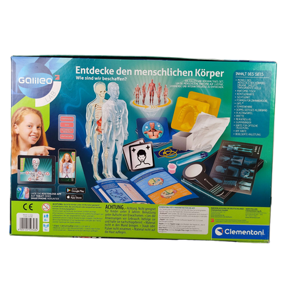 Clementoni Entdecke den menschlichen Körper Experimentierset, Neuwertig