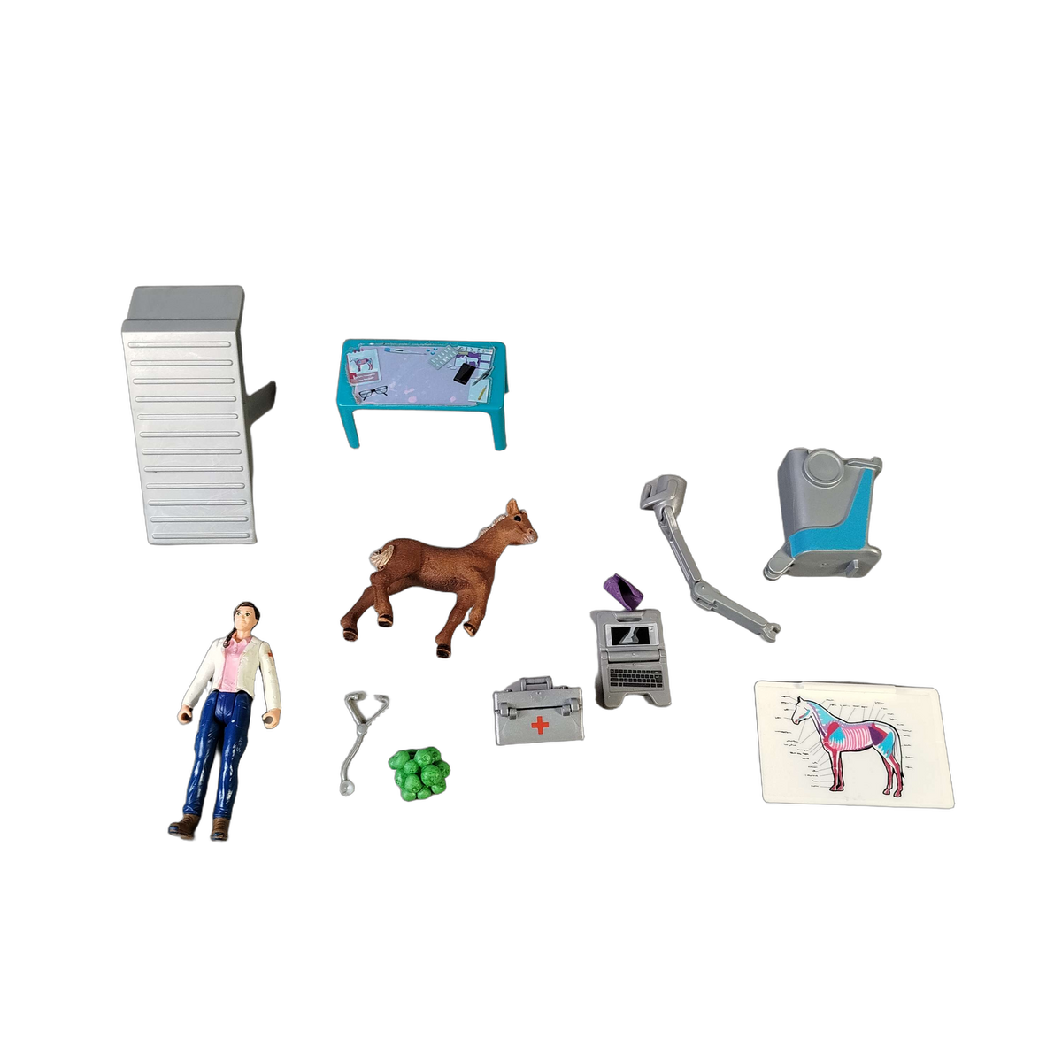 Schleich Mobile Tierärztin mit Fohlen 42370, Spielset
