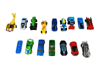 Hot Wheels Bundle Crash Canyon großes Set Rennbahn & 16 Autos