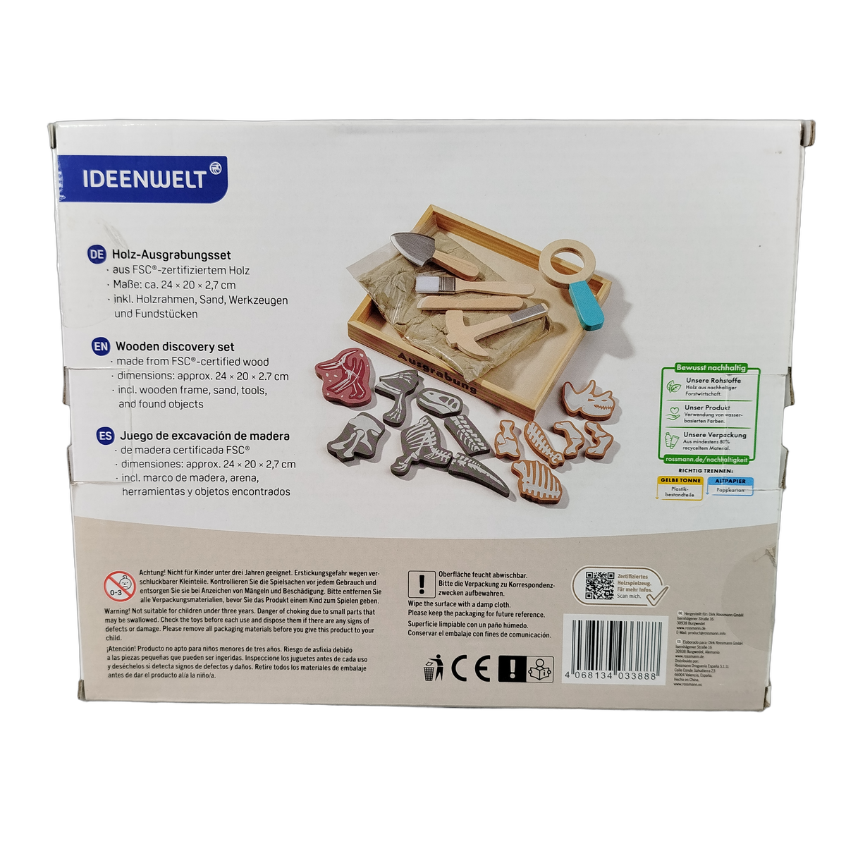 Ideenwelt Holz-Ausgrabungsset Experimentierset