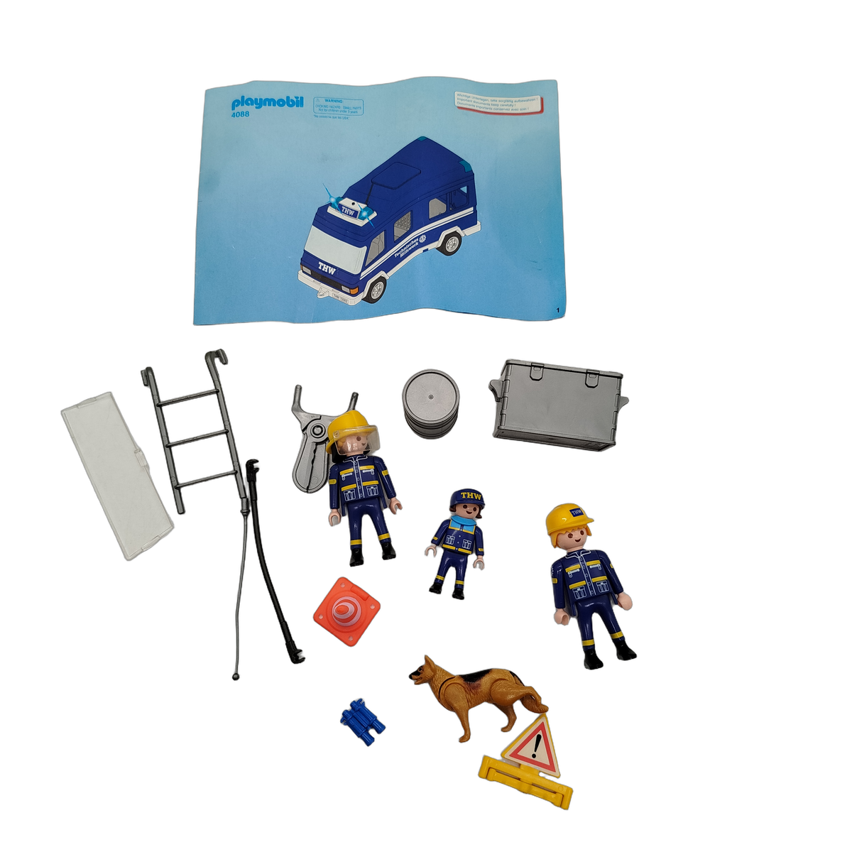 Playmobil Bundle THW 4068 4088 großes Set Fahrzeug & Figuren