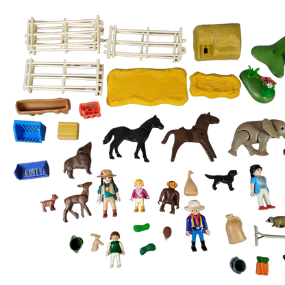 Playmobil Bundle Safari & Bauernhof, großes Set Figuren & Tiere