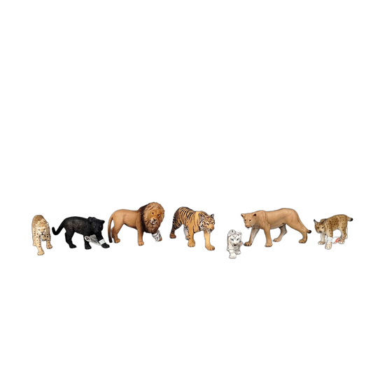 Schleich Bundle Wildkatzen 7 Teile Tierfiguren