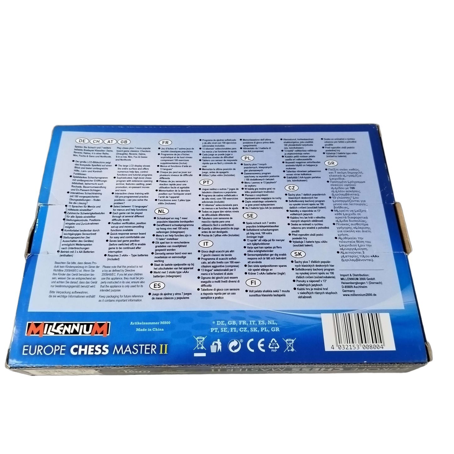 Millennium Chess Master M800 Schachcomputer Neu
