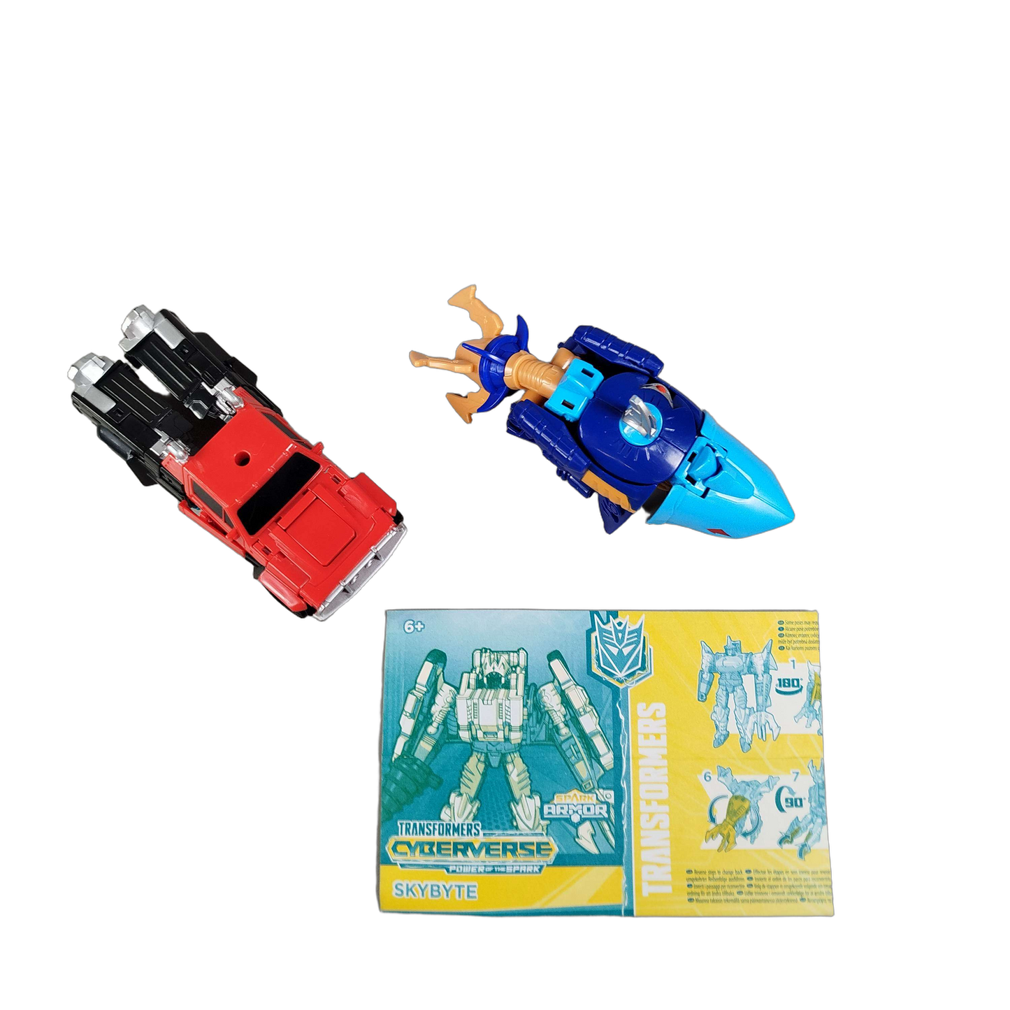Hasbro Bundle Cyberverse Skybyte 2x Roboter Actionfiguren