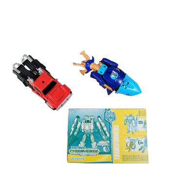 Hasbro Bundle Cyberverse Skybyte 2x Roboter Actionfiguren