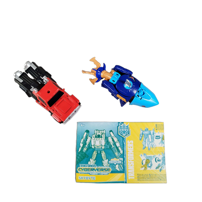 Hasbro Bundle Cyberverse Skybyte 2x Roboter Actionfiguren